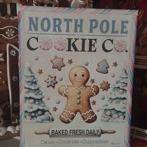 North Pole Cookie Co. Sign